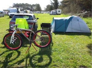 Sun out to dry tent off on Saturday.