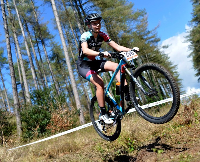 Holly Hoy and A Line Gap Jump.